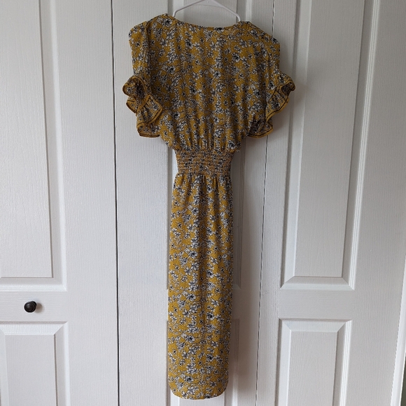 Max studio midi dress, yellow Small - Picture 5 of 8